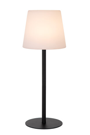 Lucide TYON - Oplaadbare Tafellamp Binnen/Buiten - Accu/Batterij - LED Dimb. - 1x2W 2700K - IP65 - Zwart Lucide TYON - Oplaadbare Tafellamp Binnen/Buiten - Accu/Batterij - LED Dimb. - 1x2W 2700K - IP65 - Zwart