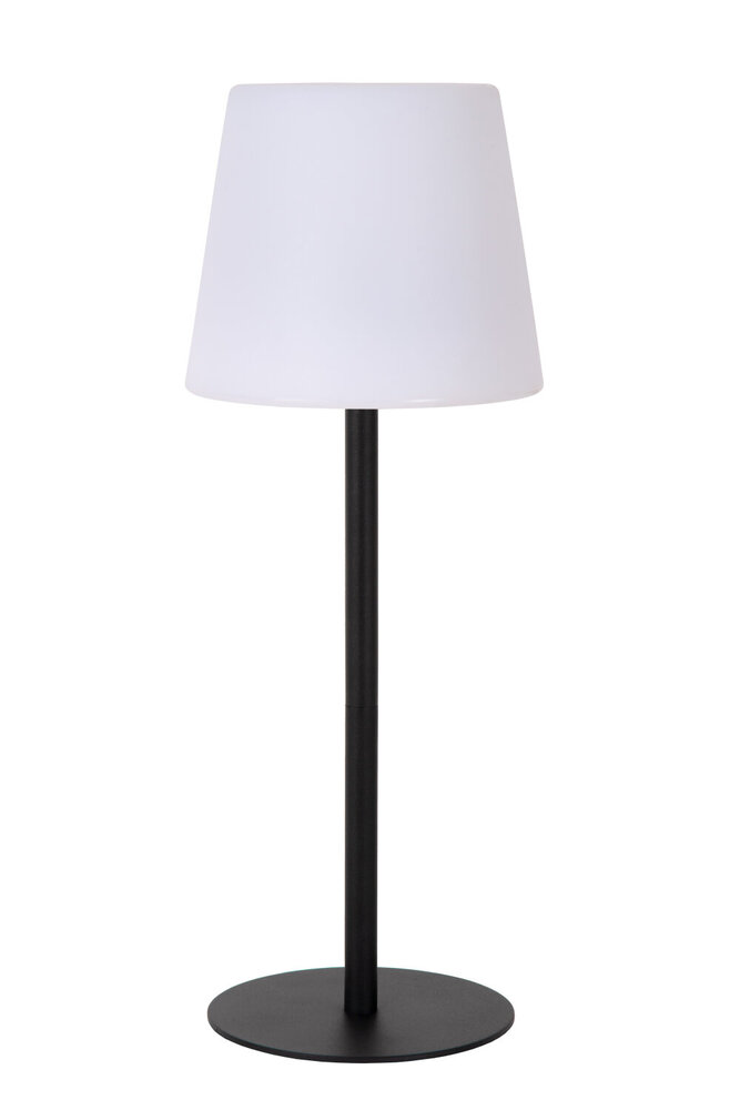 Lucide TYON - Oplaadbare Tafellamp Binnen/Buiten - Accu/Batterij - LED Dimb. - 1x2W 2700K - IP65 - Zwart Lucide TYON - Oplaadbare Tafellamp Binnen/Buiten - Accu/Batterij - LED Dimb. - 1x2W 2700K - IP65 - Zwart