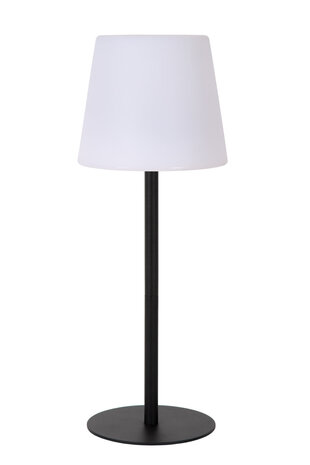 Lucide TYON - Oplaadbare Tafellamp Binnen/Buiten - Accu/Batterij - LED Dimb. - 1x2W 2700K - IP65 - Zwart Lucide TYON - Oplaadbare Tafellamp Binnen/Buiten - Accu/Batterij - LED Dimb. - 1x2W 2700K - IP65 - Zwart