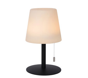 Lucide RIO - Oplaadbare Tafellamp Binnen/Buiten - Accu/Batterij - Ø 15,5 cm - LED Dimb. - 1x1,8W 3000K - IP44 - RGB - Multicolor