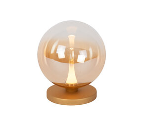Lucide GISELA - Tafellamp - Ø 16 cm - LED Dimb. - 1x5W 2700K - Amber - Premium Lucide GISELA - Tafellamp - Ø 16 cm - LED Dimb. - 1x5W 2700K - Amber - Premium