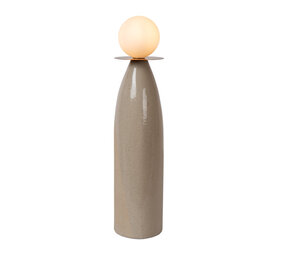 Lucide FIGARO - Tafellamp - Ø 12 cm, H 53,5cm - 1xG9 - Grijs
