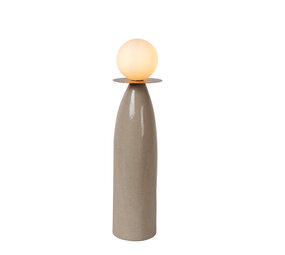 Lucide FIGARO - Tafellamp - Ø 12 cm, H 48 cm - 1xG9 - Grijs