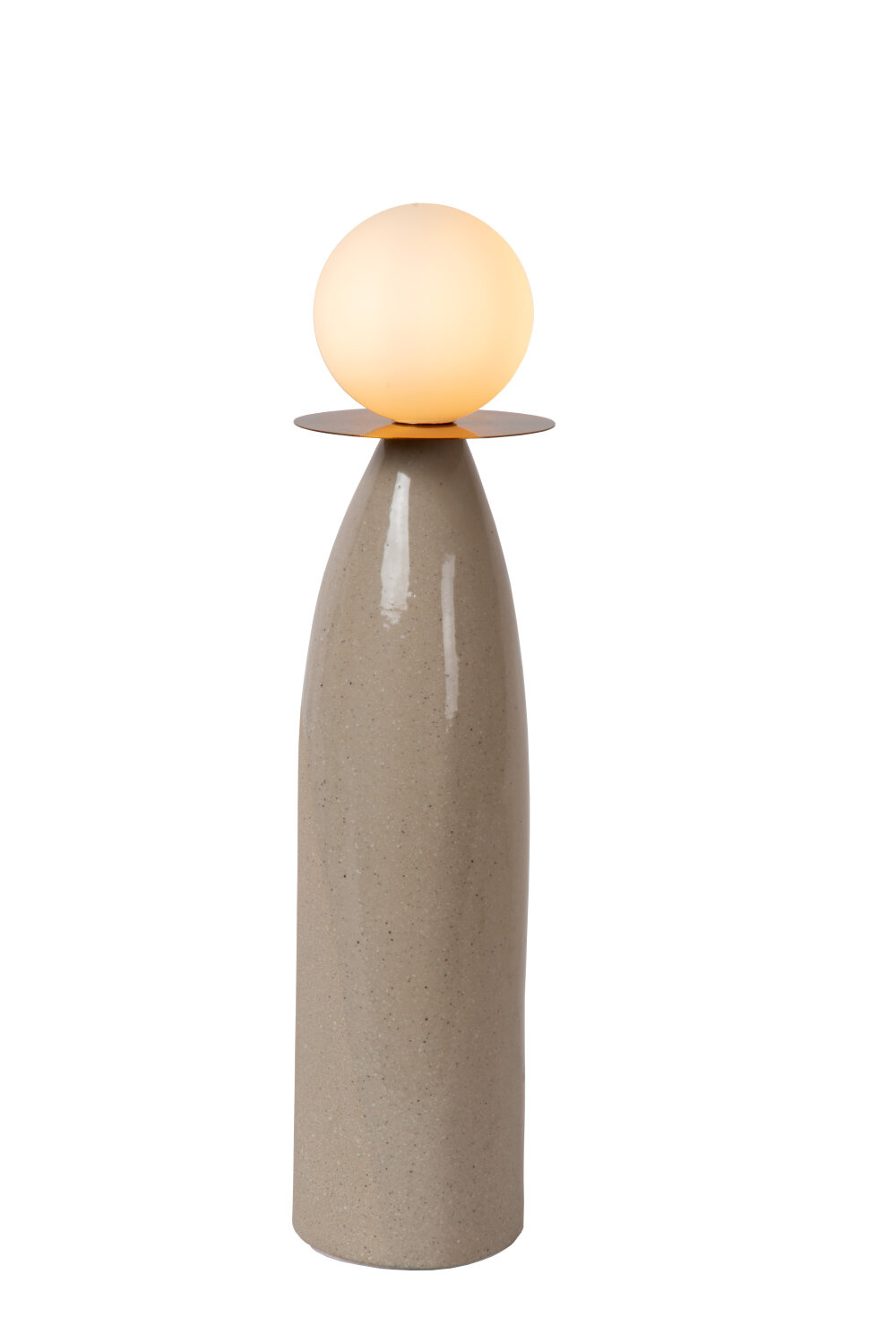 Lucide FIGARO - Tafellamp - Ø 12 cm, H 48 cm - 1xG9 - Grijs