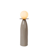 Lucide FIGARO - Tafellamp - Ø 12 cm, H 45cm - 1xG9 - Grijs