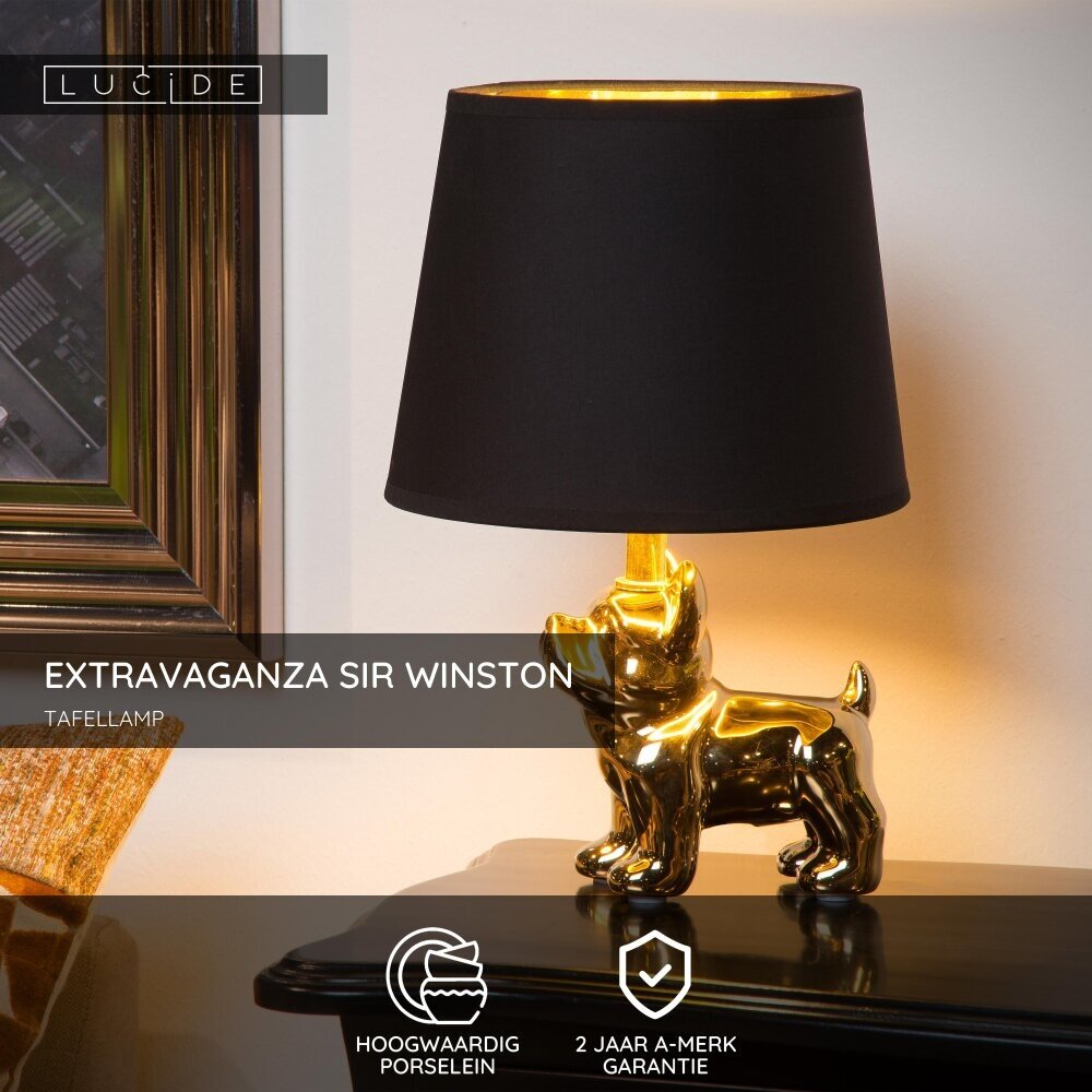Lucide EXTRAVAGANZA SIR WINSTON - Tafellamp - 1xE14 - Goud Lucide EXTRAVAGANZA SIR WINSTON - Tafellamp - 1xE14 - Goud
