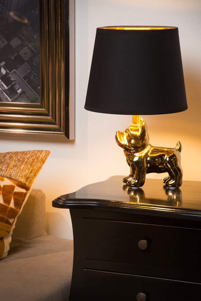 Lucide EXTRAVAGANZA SIR WINSTON - Tafellamp - 1xE14 - Goud Lucide EXTRAVAGANZA SIR WINSTON - Tafellamp - 1xE14 - Goud