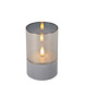 Lucide VELAS - Tafellamp - Batterijen - Ø 8 cm - LED - 3x0,2W 2700K - Fumé - Set van 3