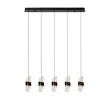 Lucide KLIGANDE - Hanglamp - LED Dimb. - 5x7,8W 2700K - Zwart