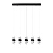 Lucide KLIGANDE - Hanglamp - LED Dimb. - 5x7,8W 2700K - Zwart Lucide KLIGANDE - Hanglamp - LED Dimb. - 5x7,8W 2700K - Zwart