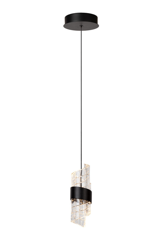 Lucide KLIGANDE - Hanglamp - Ø 13 cm - LED - 1x9W 2700K - Zwart Lucide KLIGANDE - Hanglamp - Ø 13 cm - LED - 1x9W 2700K - Zwart