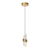 Lucide KLIGANDE - Hanglamp - Ø 13 cm - LED - 1x9W 2700K - Mat Goud / Messing Lucide KLIGANDE - Hanglamp - Ø 13 cm - LED - 1x9W 2700K - Mat Goud / Messing