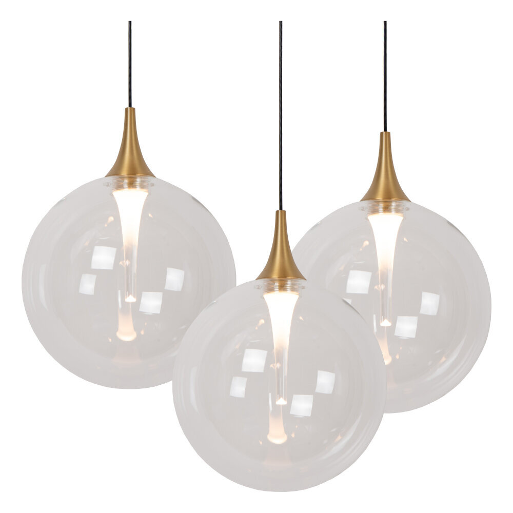 Lucide GISELA - Hanglamp - Ø 61 cm - LED Dimb. - 12x3,5W 2700K - Geschikt voor vide en hoge plafonds - Transparant - Premium Lucide GISELA - Hanglamp - Ø 61 cm - LED Dimb. - 12x3,5W 2700K - Geschikt voor vide en hoge plafonds - Transparant - Premium