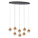 Lucide GISELA - Hanglamp - LED Dimb. - 8x3,9W 2700K - Amber - Premium Lucide GISELA - Hanglamp - LED Dimb. - 8x3,9W 2700K - Amber - Premium