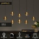 Lucide GISELA - Hanglamp - LED Dimb. - 8x3,9W 2700K - Amber - Premium Lucide GISELA - Hanglamp - LED Dimb. - 8x3,9W 2700K - Amber - Premium