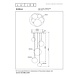 Lucide GISELA - Hanglamp - Ø 57 cm - LED Dimb. - 2700K - Met vervangbare LED-module - Amber - Premium