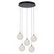 Lucide GISELA - Hanglamp - Ø 48 cm - LED Dimb. - 5x3,8W 2700K - Transparant - Premium Lucide GISELA - Hanglamp - Ø 48 cm - LED Dimb. - 5x3,8W 2700K - Transparant - Premium