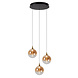 Lucide GISELA - Hanglamp - Ø 36 cm - LED Dimb. - 3x4,3W 2700K - Amber - Premium Lucide GISELA - Hanglamp - Ø 36 cm - LED Dimb. - 3x4,3W 2700K - Amber - Premium