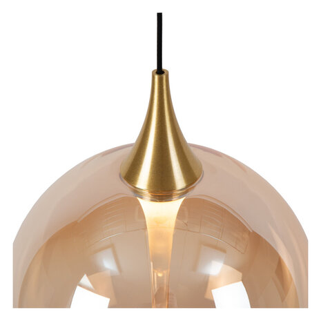 Lucide GISELA - Hanglamp - Ø 36 cm - LED Dimb. - 3x4,3W 2700K - Amber - Premium Lucide GISELA - Hanglamp - Ø 36 cm - LED Dimb. - 3x4,3W 2700K - Amber - Premium