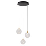 Lucide GISELA - Hanglamp - Ø 36 cm - LED Dimb. - 3x4,3W 2700K - Transparant - Premium Lucide GISELA - Hanglamp - Ø 36 cm - LED Dimb. - 3x4,3W 2700K - Transparant - Premium