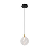 Lucide GISELA - Hanglamp - Ø 16 cm - LED Dimb. - 1x5W 2700K - Transparant - Premium
