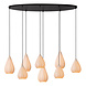 Lucide CINZIA - Hanglamp - 8xE27 - Wit