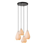 Lucide CINZIA - Hanglamp - Ø 55,5 cm - 4xE27 - Wit Lucide CINZIA - Hanglamp - Ø 55,5 cm - 4xE27 - Wit