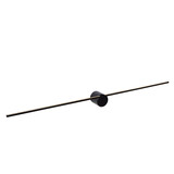 Lucide MIZAR - Wandlamp Badkamer - LED - 1x11W 2700K - IP44 - Zwart