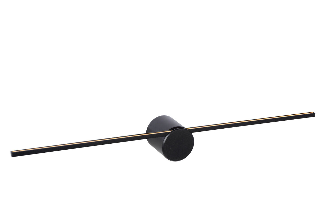 Lucide MIZAR - Wandlamp Badkamer - LED - 1x6W 2700K - IP44 - Zwart Lucide MIZAR - Wandlamp Badkamer - LED - 1x6W 2700K - IP44 - Zwart