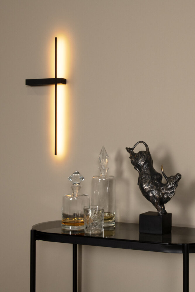 Lucide SEGIN - Wandlamp - LED - 1x6W 2700K - Zwart