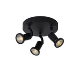 Lucide JASTER-LED - Plafondspot - Ø 20 cm - LED - GU10 (MR16) - 3x5W 2700K - Zwart Lucide JASTER-LED - Plafondspot - Ø 20 cm - LED - GU10 (MR16) - 3x5W 2700K - Zwart