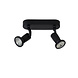 JASTER-LED - Plafondspot - LED - GU10 (MR16) - 2x5W 2700K - Zwart JASTER-LED - Plafondspot - LED - GU10 (MR16) - 2x5W 2700K - Zwart