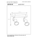 JASTER-LED - Plafondspot - LED - GU10 (MR16) - 2x5W 2700K - Zwart JASTER-LED - Plafondspot - LED - GU10 (MR16) - 2x5W 2700K - Zwart