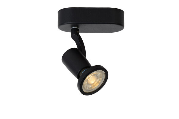 Lucide JASTER-LED - Plafondspot - LED - GU10 (MR16) - 1x5W 2700K - Zwart Lucide JASTER-LED - Plafondspot - LED - GU10 (MR16) - 1x5W 2700K - Zwart