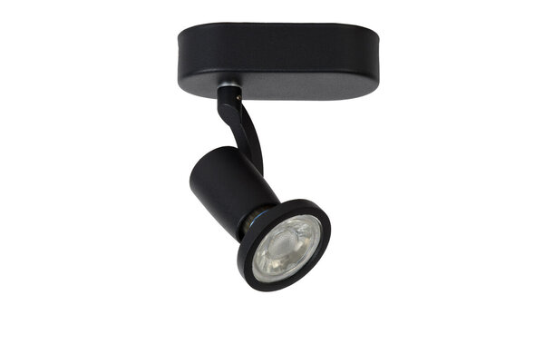Lucide JASTER-LED - Plafondspot - LED - GU10 (MR16) - 1x5W 2700K - Zwart Lucide JASTER-LED - Plafondspot - LED - GU10 (MR16) - 1x5W 2700K - Zwart