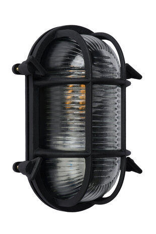 Lucide DUDLEY - Wandlamp Binnen/Buiten - 1xE27 - IP65 - Zwart Lucide DUDLEY - Wandlamp Binnen/Buiten - 1xE27 - IP65 - Zwart