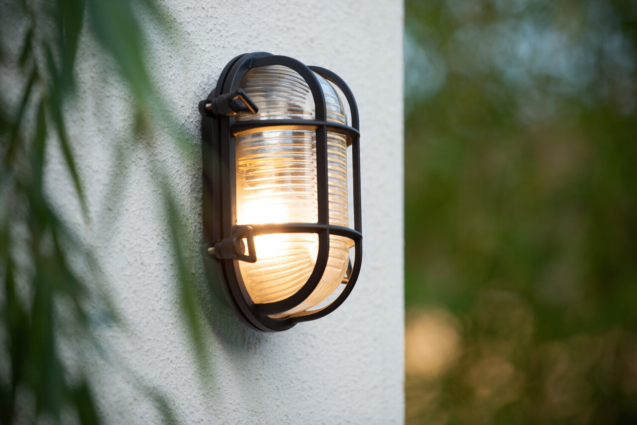Lucide DUDLEY - Wandlamp Binnen/Buiten - 1xE27 - IP65 - Zwart Lucide DUDLEY - Wandlamp Binnen/Buiten - 1xE27 - IP65 - Zwart