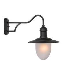 Lucide ARUBA - Wandlamp Binnen/Buiten - Ø 25 cm - 1xE27 - IP44 - Zwart