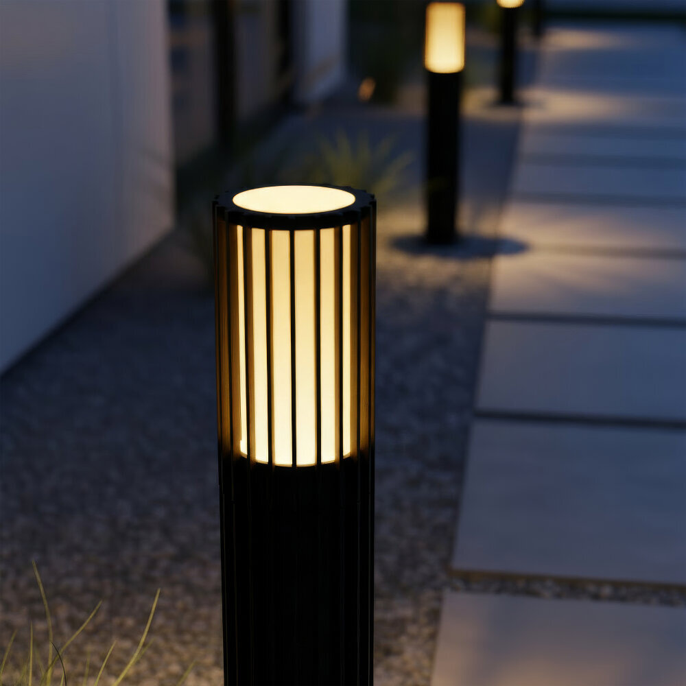 Lucide TIMBALA - Sokkellamp - 1xGU10 (MR16) - IP44 - Zwart - Essential Lucide TIMBALA - Sokkellamp - 1xGU10 (MR16) - IP44 - Zwart - Essential