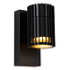 Lucide TIMBALA - Wandspot / Wandlamp Binnen/Buiten - 1xGU10 (MR16) - IP44 - Zwart - Essential