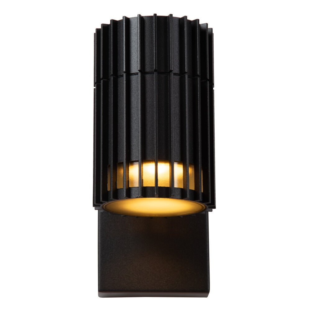 Lucide TIMBALA - Wandspot / Wandlamp Binnen/Buiten - 1xGU10 (MR16) - IP44 - Zwart - Essential