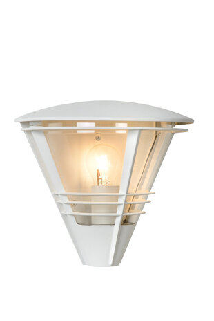 Lucide LIVIA - Wandlamp Binnen/Buiten - 1xE27 - IP44 - Wit Lucide LIVIA - Wandlamp Binnen/Buiten - 1xE27 - IP44 - Wit