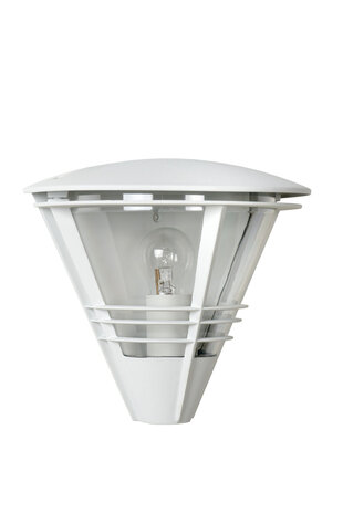Lucide LIVIA - Wandlamp Binnen/Buiten - 1xE27 - IP44 - Wit Lucide LIVIA - Wandlamp Binnen/Buiten - 1xE27 - IP44 - Wit