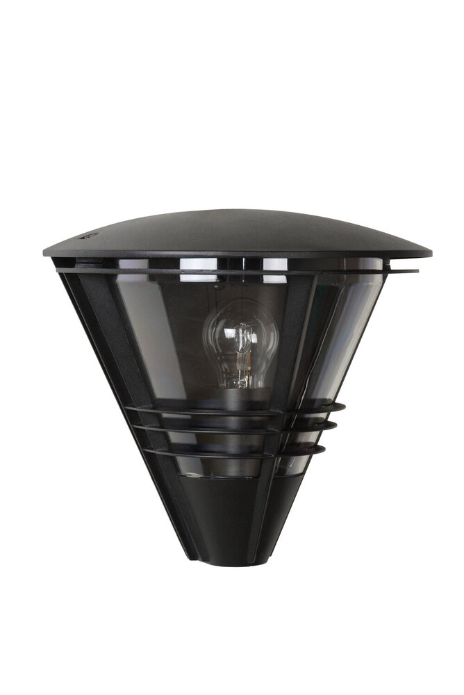 Lucide LIVIA - Wandlamp Binnen/Buiten - 1xE27 - IP44 - Zwart Lucide LIVIA - Wandlamp Binnen/Buiten - 1xE27 - IP44 - Zwart