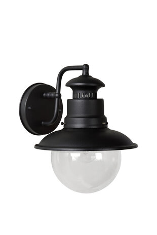 Lucide FIGO - Wandlamp Binnen/Buiten - Ø 21,5 cm - 1xE27 - IP44 - Zwart Lucide FIGO - Wandlamp Binnen/Buiten - Ø 21,5 cm - 1xE27 - IP44 - Zwart