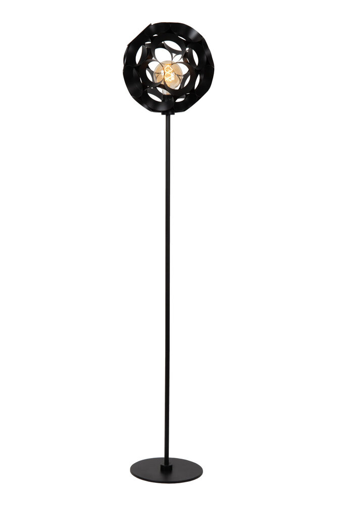 Lucide HANNELORE - Vloerlamp - Ø 30 cm - 1xE27 - Zwart Lucide HANNELORE - Vloerlamp - Ø 30 cm - 1xE27 - Zwart