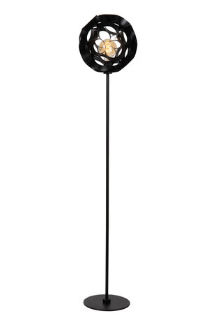 Lucide HANNELORE - Vloerlamp - Ø 30 cm - 1xE27 - Zwart Lucide HANNELORE - Vloerlamp - Ø 30 cm - 1xE27 - Zwart