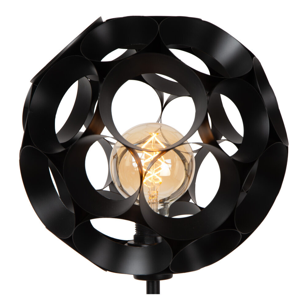 Lucide HANNELORE - Vloerlamp - Ø 30 cm - 1xE27 - Zwart Lucide HANNELORE - Vloerlamp - Ø 30 cm - 1xE27 - Zwart