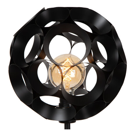 Lucide HANNELORE - Vloerlamp - Ø 30 cm - 1xE27 - Zwart Lucide HANNELORE - Vloerlamp - Ø 30 cm - 1xE27 - Zwart