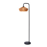 Lucide YUNKAI - Vloerlamp - Ø 40 cm - 1xE27 - Naturel